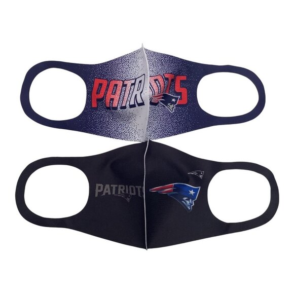 New England Patriots Adult Fanatics Branded Bonded Face Covering 2-Pack - Picture 7 of 8